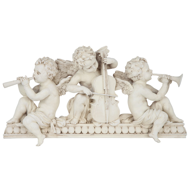 Design Toscano Angelic Notes Pediment Wall Decor & Reviews Wayfair.co.uk